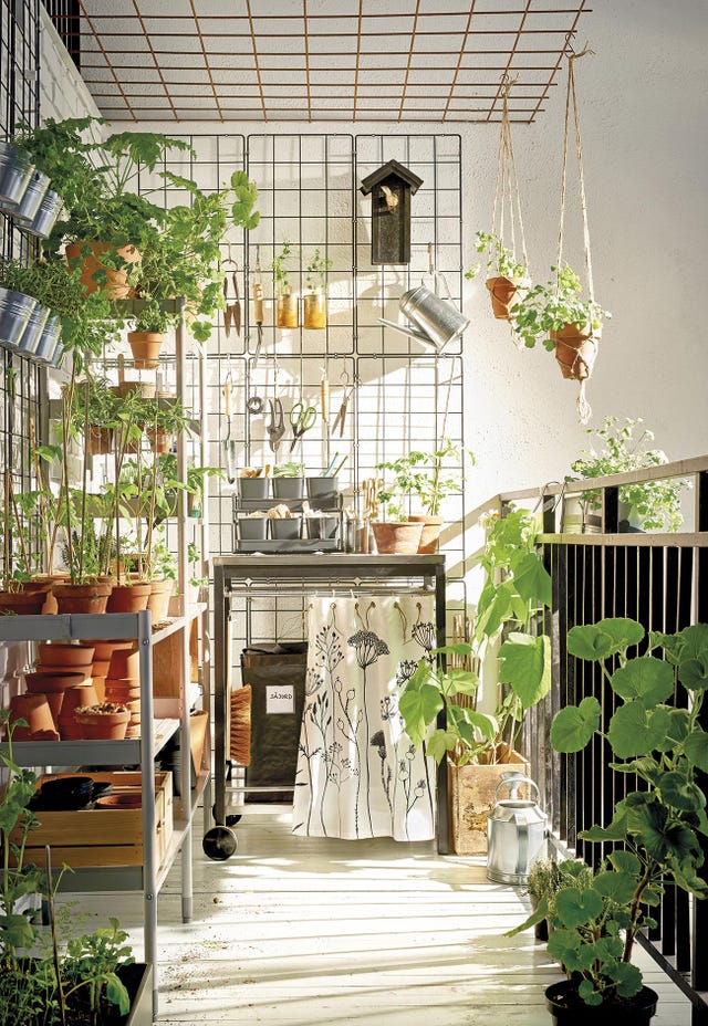 jardinería macetas y muebles de ikea