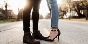 Footwear, White, Jeans, Photograph, Black, Street fashion, Shoe, Ankle, Leg, Human leg, 