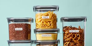 pantry food storage containers with labels