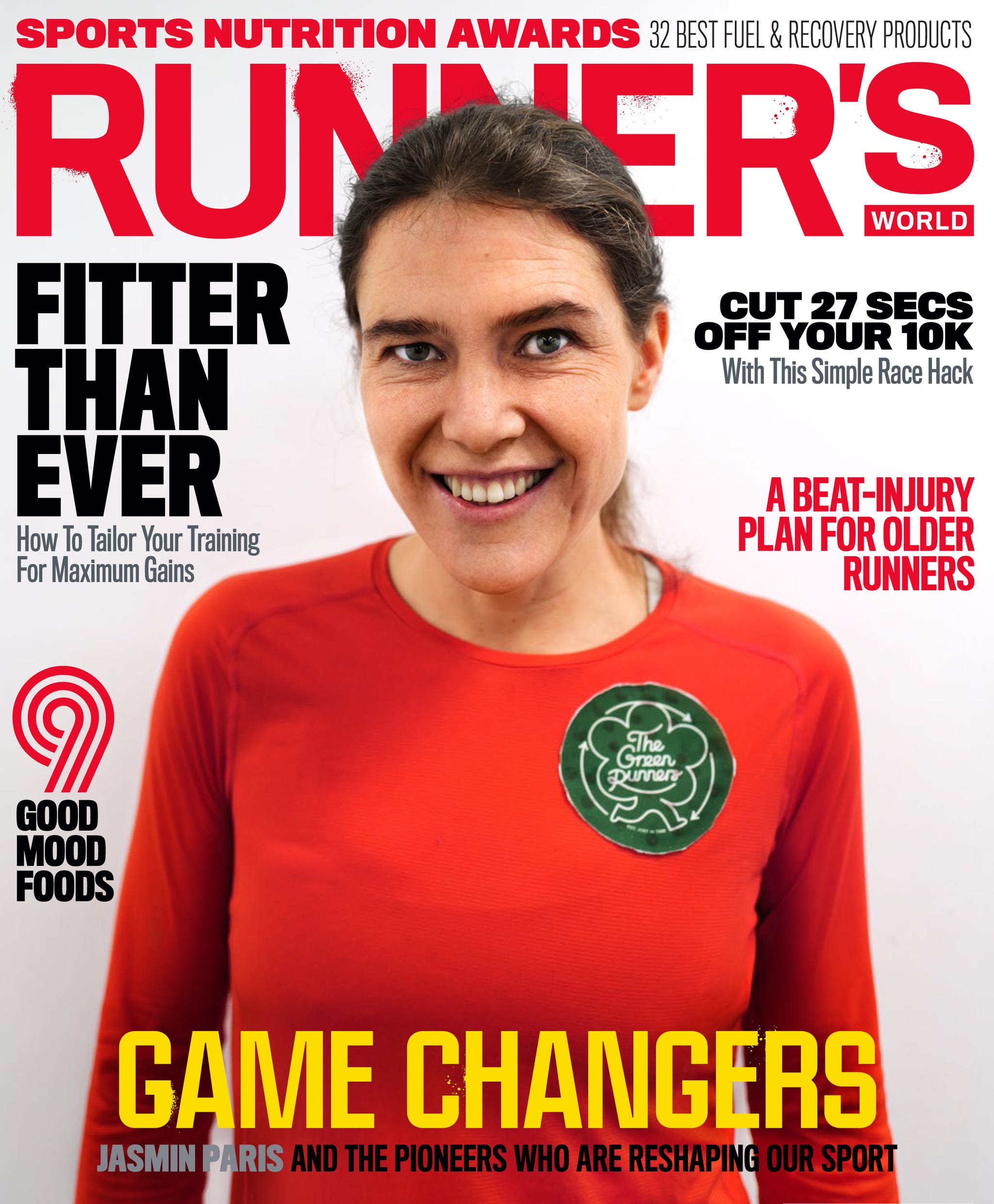 jasmin paris on the front cover of runner's world magazine