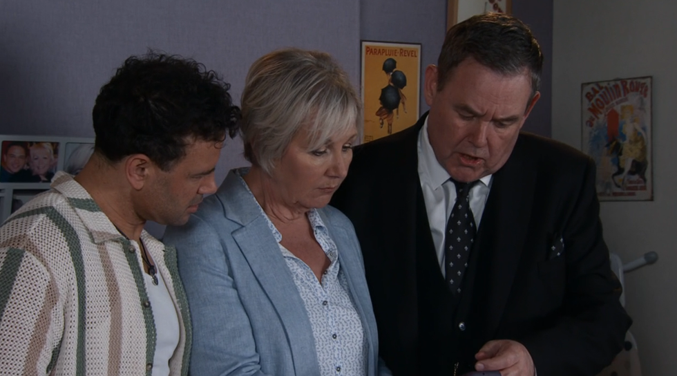 jason, eilieen and george, coronation st