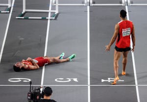 jason joseph y quique llopis en el europeo de atletismo en pista cubierta de estambul