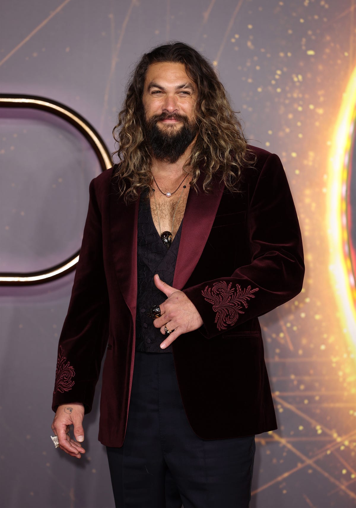 Jason Momoa looks identical to son at The Batman premiere