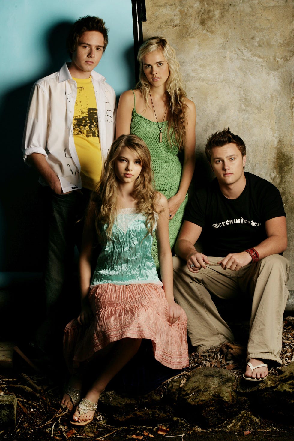 jason smith, indiana evans, isabel lucas and mark furze