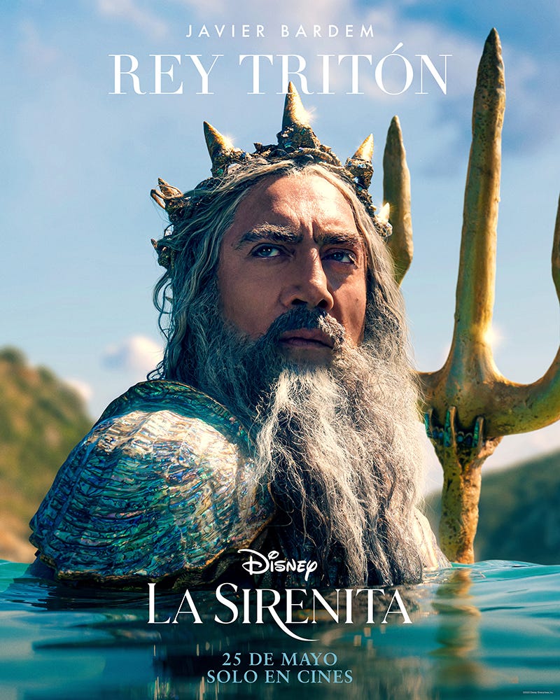 javier bardem poster la sirenita