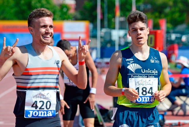 javier miron, atleta de 800 metros, positivo por covid, no competira en el europeo sub 23