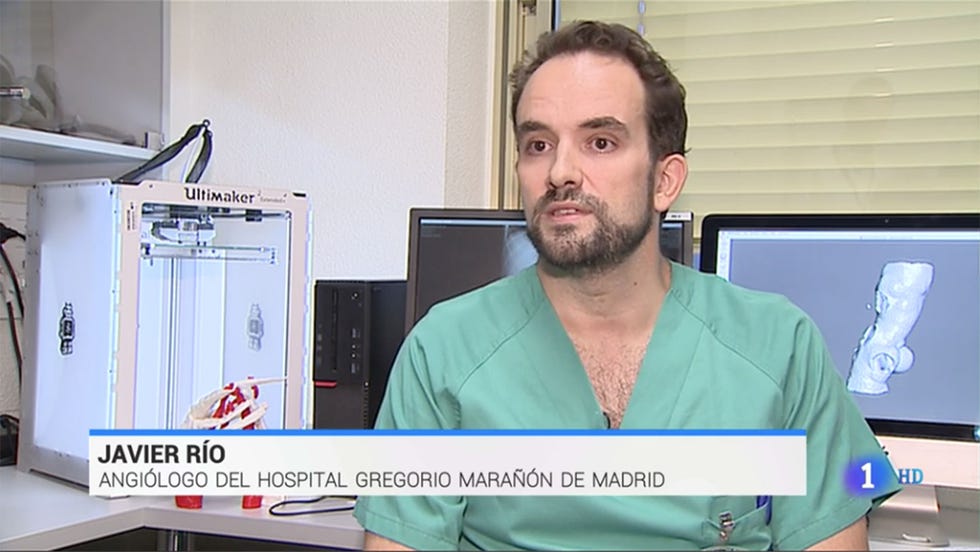 Javier Río Gómez, angiólogo responsable de la impresión de una prótesis de aorta en 3D