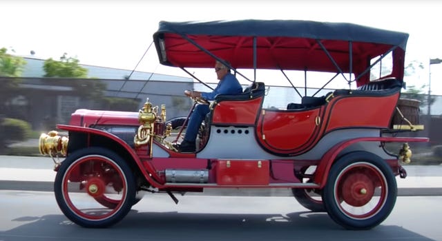 jay leno's 1907 white model g steam car