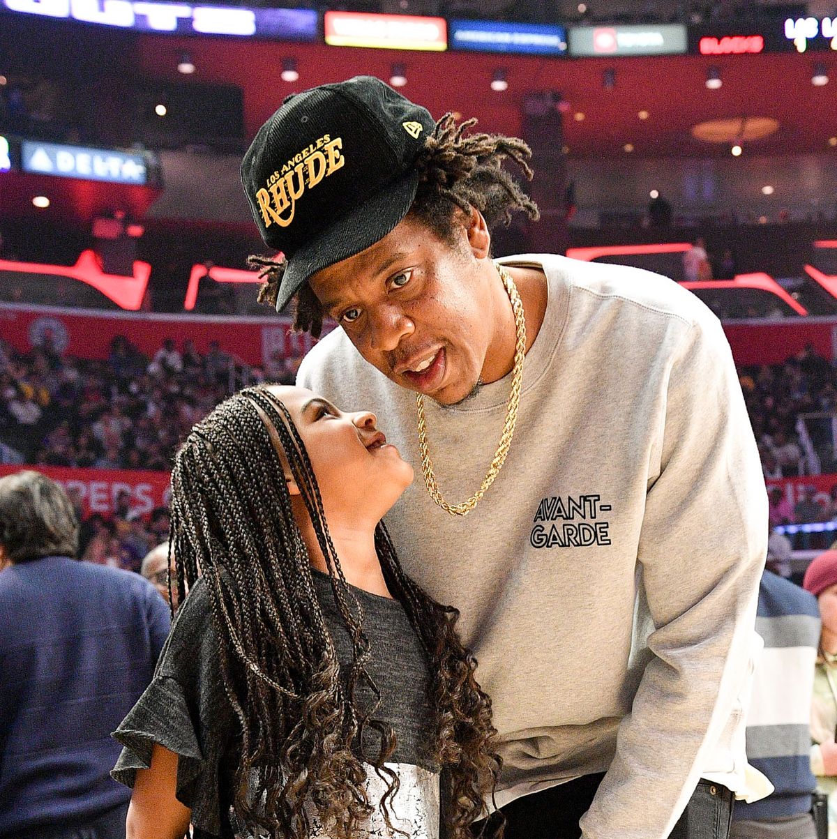 JAY-Z Attends Super Bowl 2022 With Daughter Blue Ivy Carter