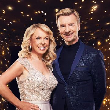 jayne torvill and christopher dean pose for dancing on ice 2021 photocall