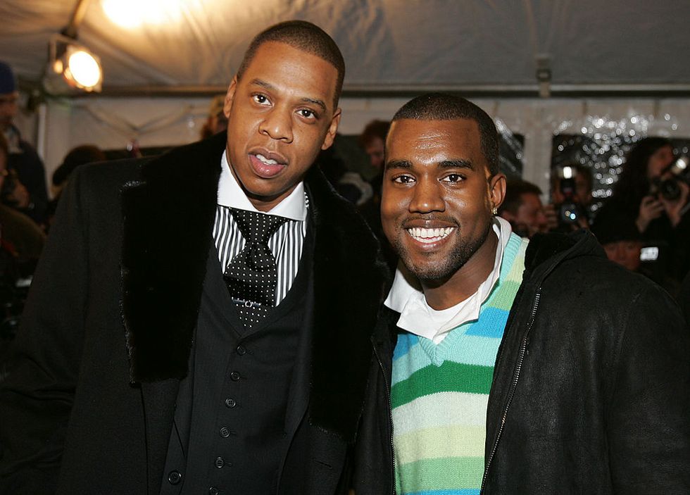 Jay Z and Kanye West in New York City in 2004