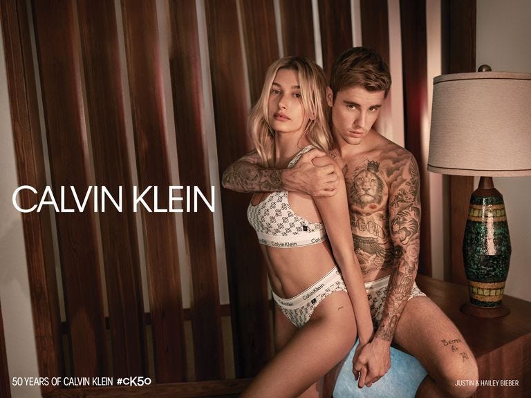 Justin and Hailey Bieber Team Up for Steamy Calvin Klein Campaign