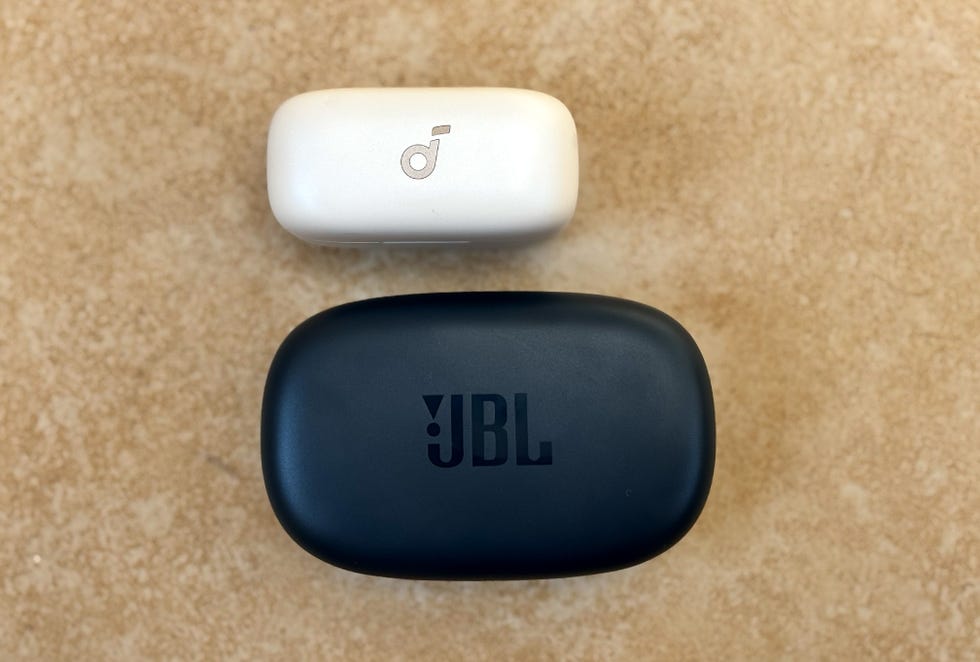 a charging case and white case