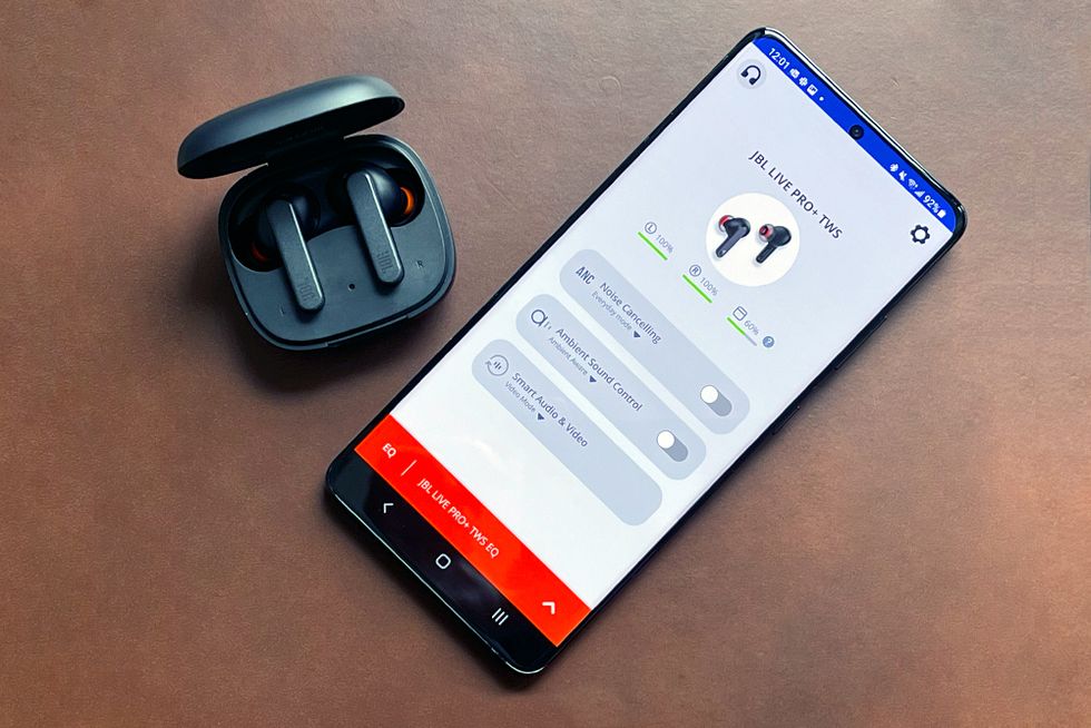 jbl live pro earbuds and sound settings