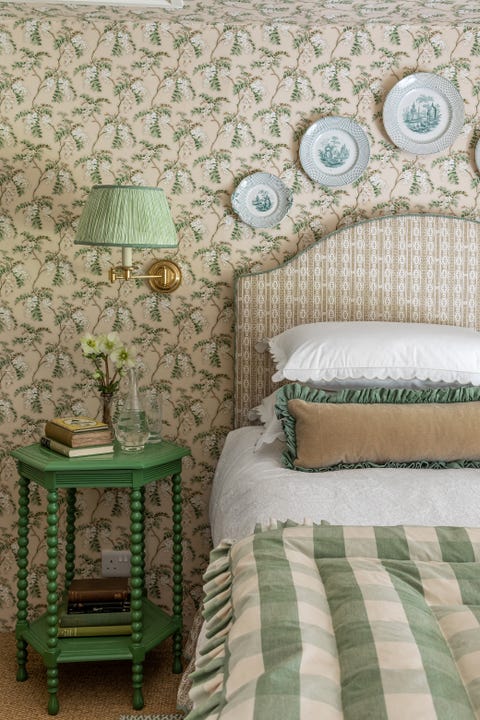 bed and nightstand