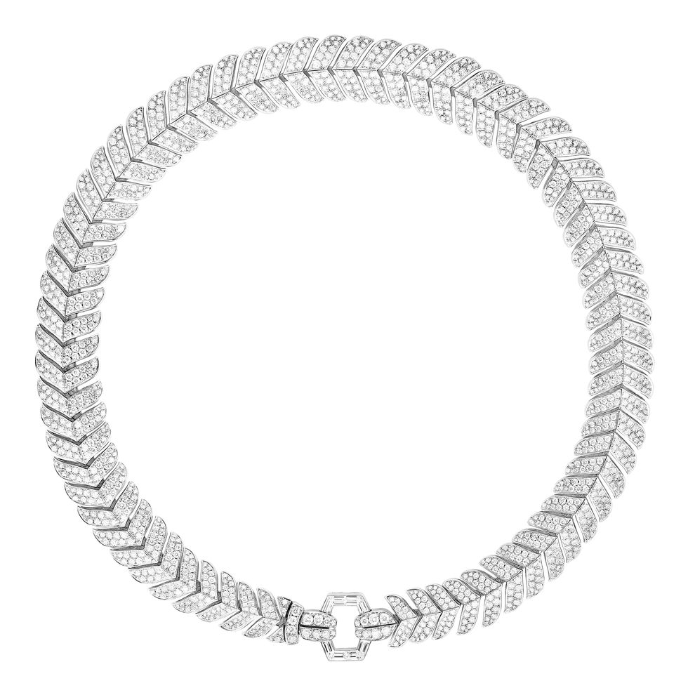 boucheron寶詩龍 vendôme系列 ﻿白金750，鑲嵌鑽石項鍊