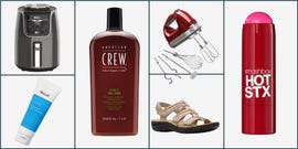 a collage of household and personal care products