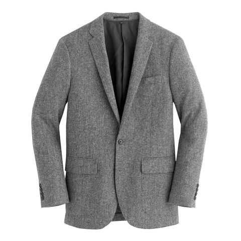 Clothing, Outerwear, Blazer, Jacket, Suit, Grey, Sleeve, Formal wear, Top, Collar, 
