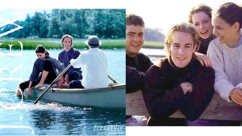jcrew catalog from 1998 featuring the cast of dawson's creek