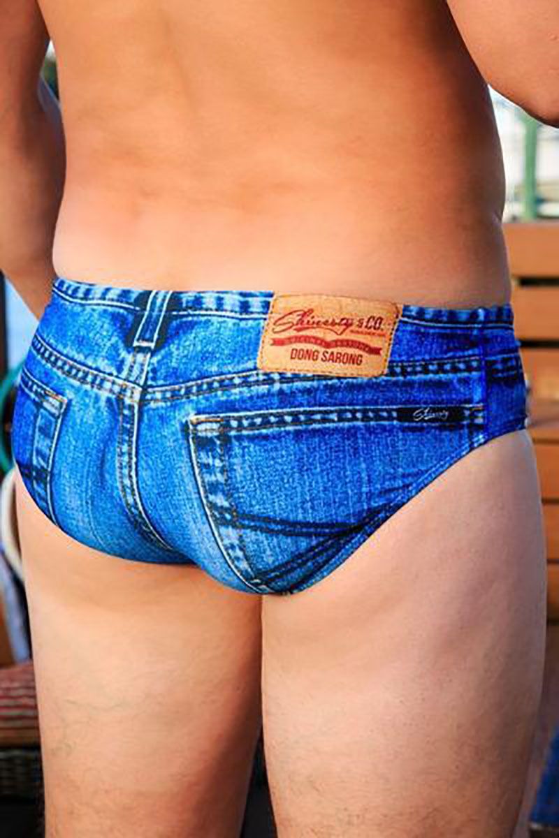 Mens denim hot sale speedo