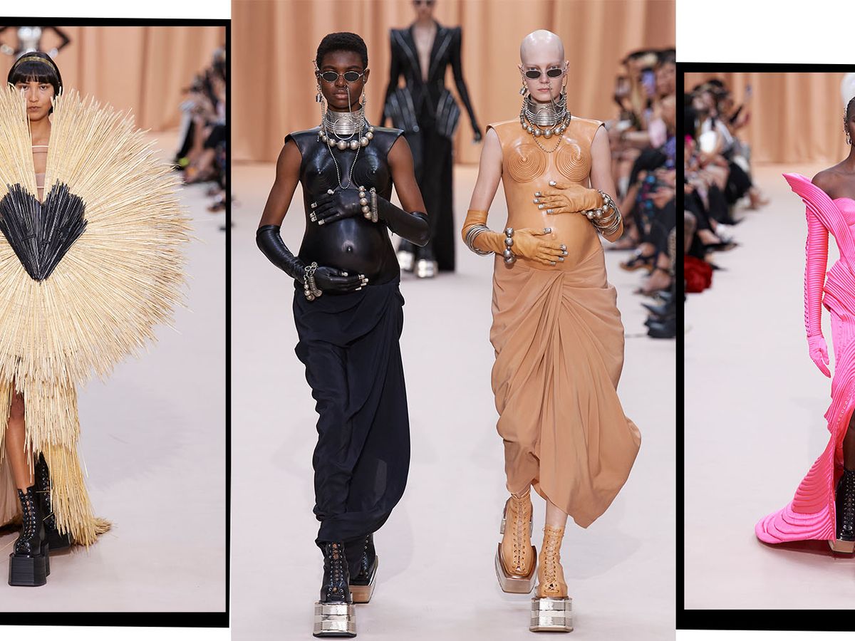 Kreek In dienst nemen Sportman Olivier Rousteing Sends Human Pin Cushions, Conical Bras And Moulded Baby  Bumps Down The Runway For Jean Paul Gaultier Couture
