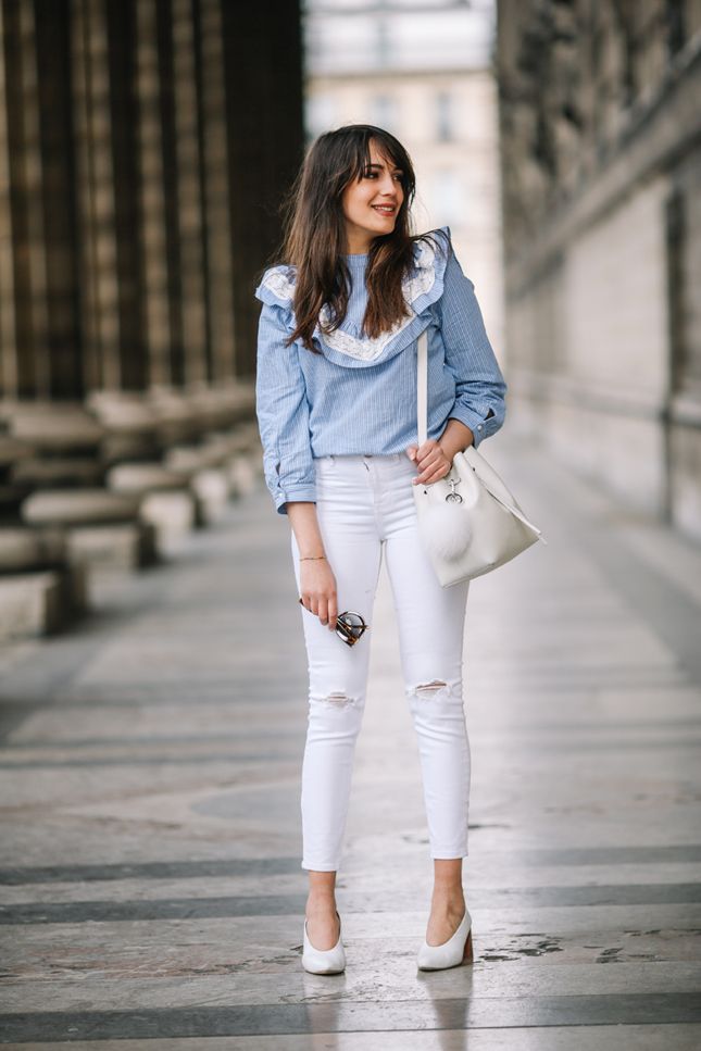 Jeans bianchi street style