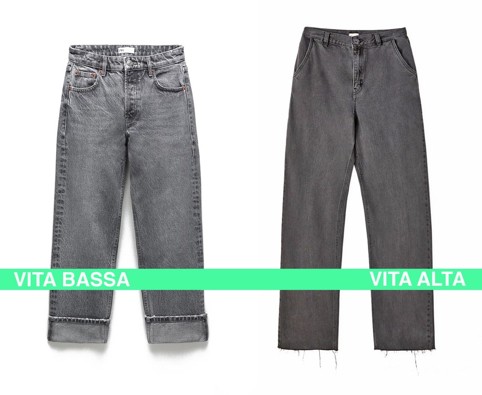 la moda autunno 2020 vede spuntare a distanza di vent'anni la tendenza jeans a vita bassa dove punto vita e addominali sono in vista ne siamo proprio sicure