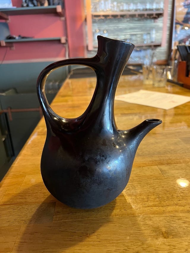 a black vessel called a jebena