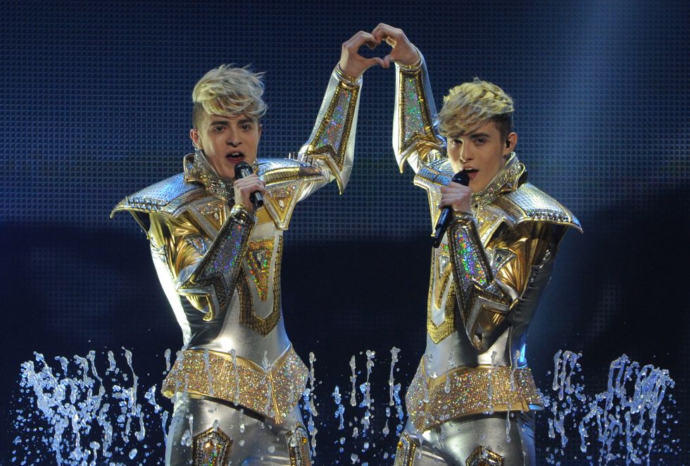 jedward performing at eurovision in 2012