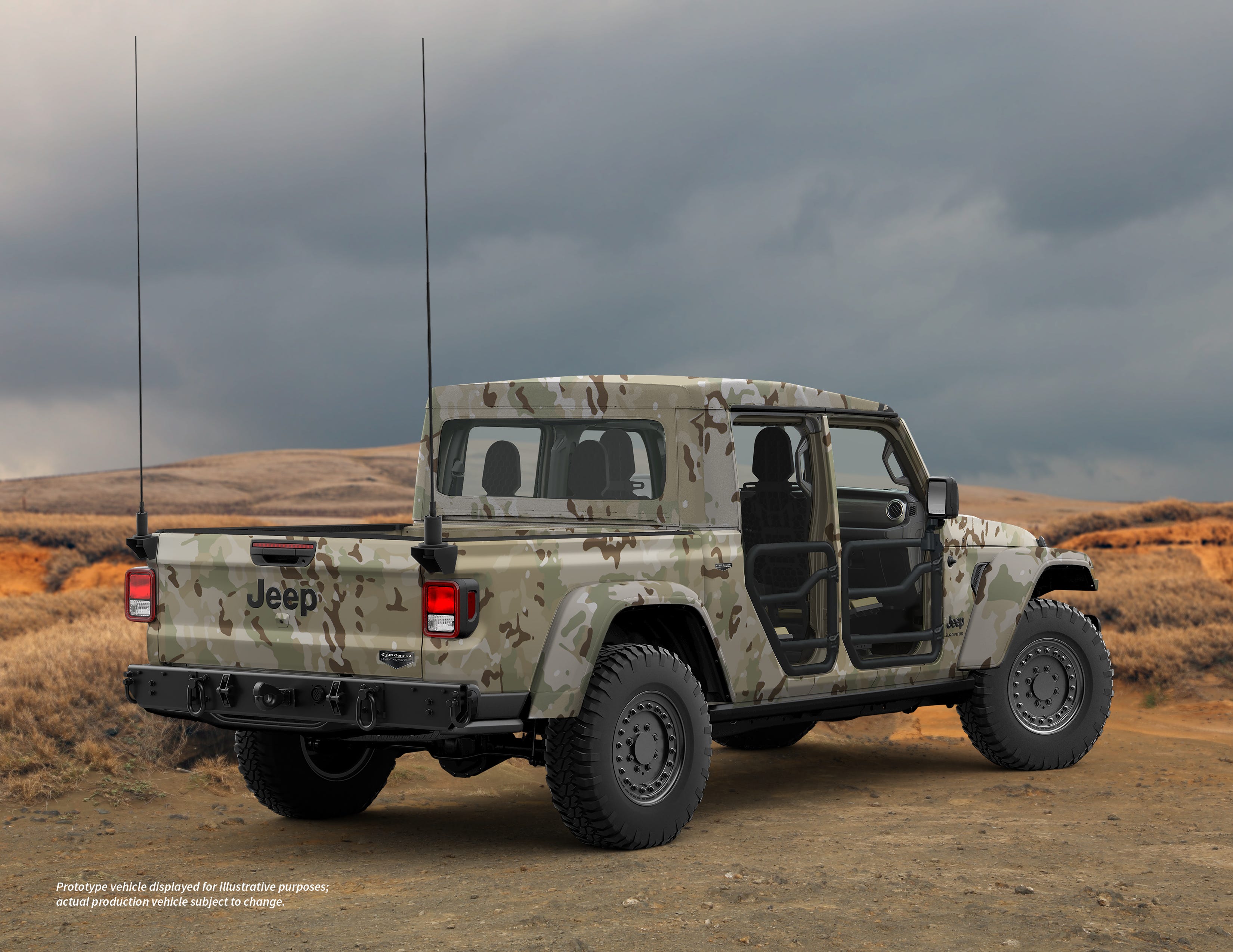 Jeep Gladiator Gets Even More Rugged as a Military-Spec Vehicle