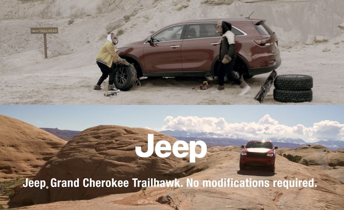 Jeep Grand Cherokee Trailhawk / Kia Sorento ad