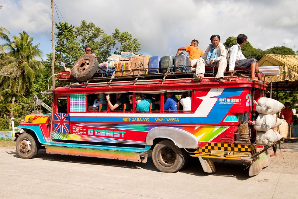 fully loaded jeepney in philippines