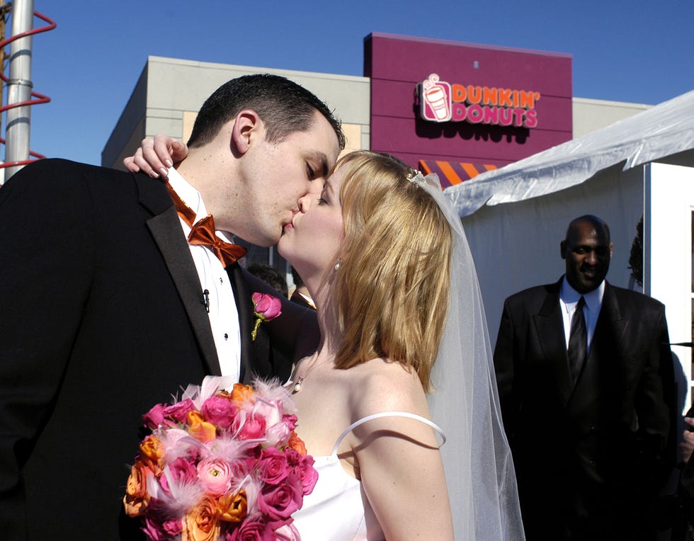 Couple Marries At Dunkin' Donuts