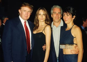 donald trump en jeffrey epstein