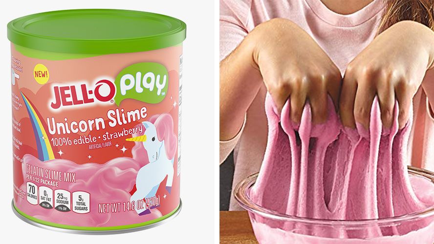 Jell-O Play Unicorn Slime Kit with 100% Edible Strawberry Gelatin Mix, 14.8  oz - Kroger