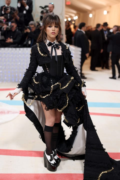 jenna ortega in thom browne