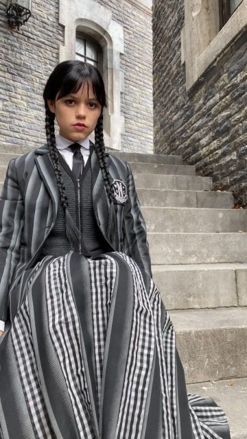 jenna ortega, wednesday behindthescenes video