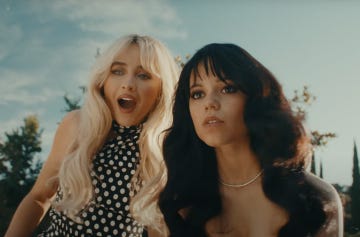 sabrina carpenter and jenna ortega in taste music video