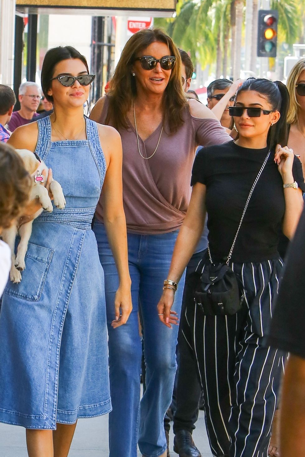 Kendall Jenner Rocks Crop Top For Dinner With Dad Caitlyn Jenner
