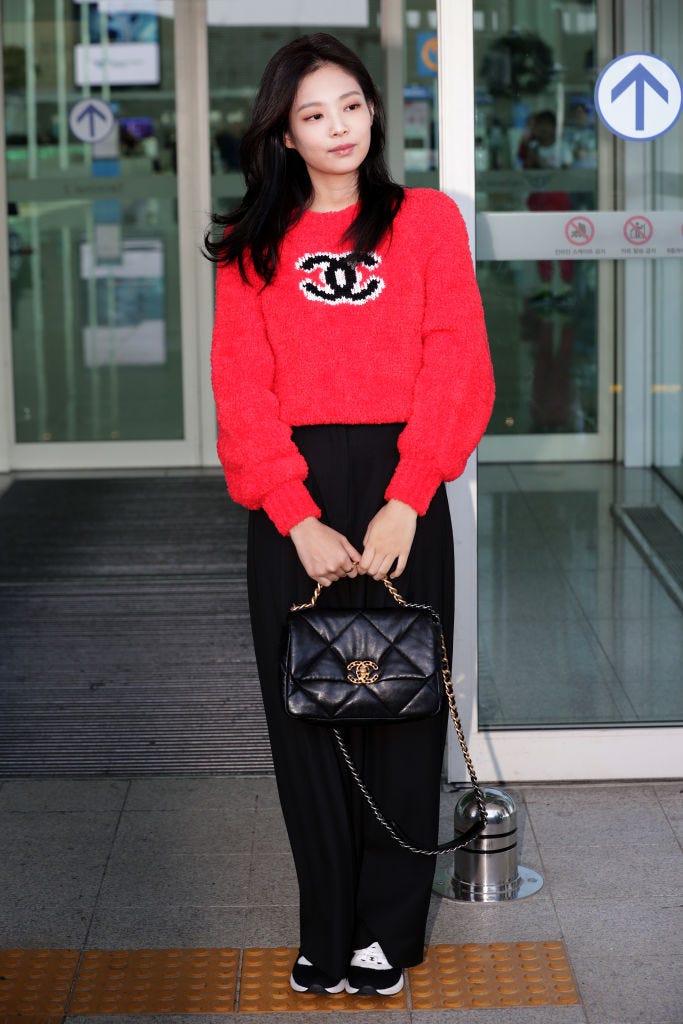 CHANEL ウォッシュド デニムジェニー着用
