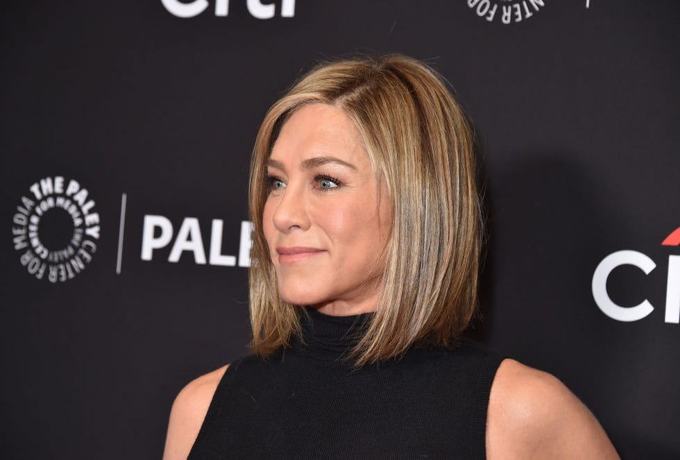 Jennifer Aniston's side parted bob has a key summer '24 theme