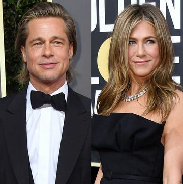 Brad Pitt y Jennifer Aniston, en los Globos de Oro 2020.