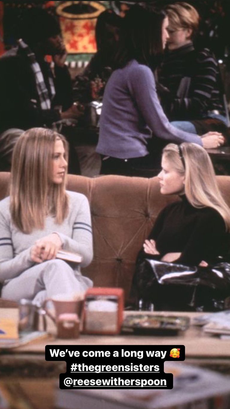 jennifer aniston friends throwback reese witherspoon