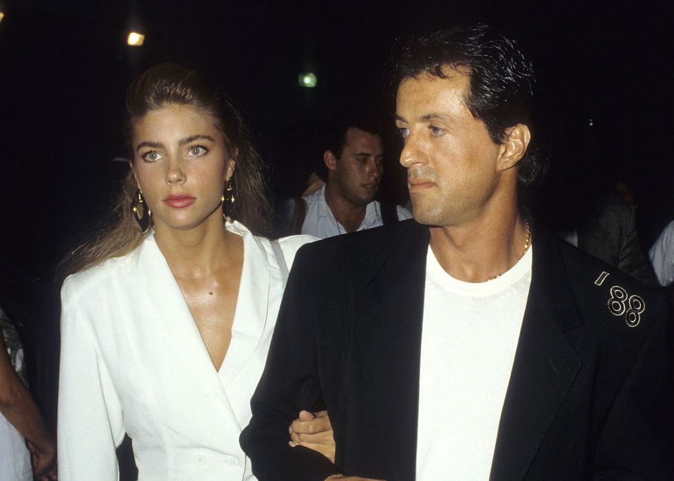 Jennifer Flavin e Stallone nel 1988