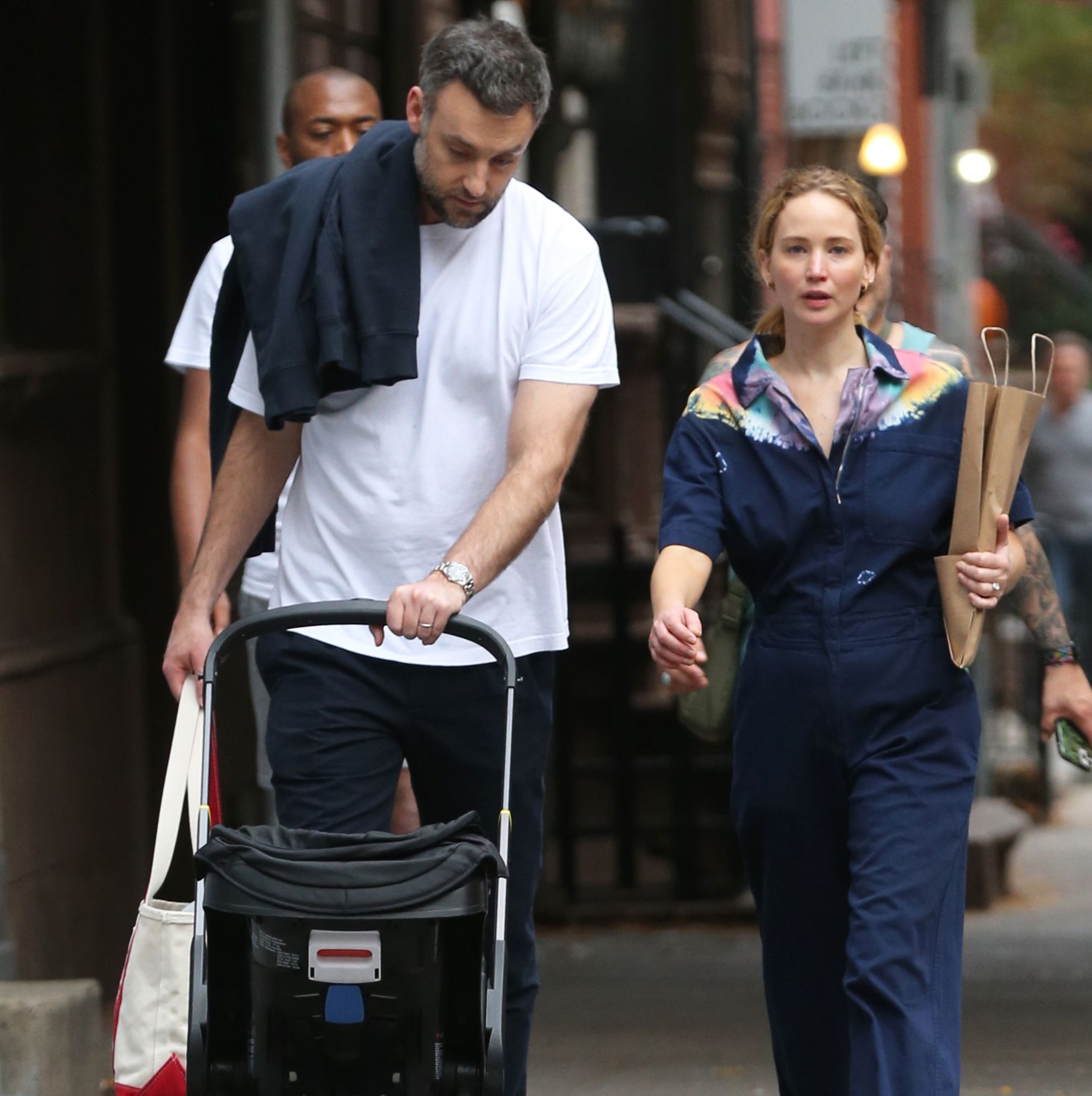 Jennifer Lawrence Wore a Boiler Suit and the Prettiest Flats on a Family Outing