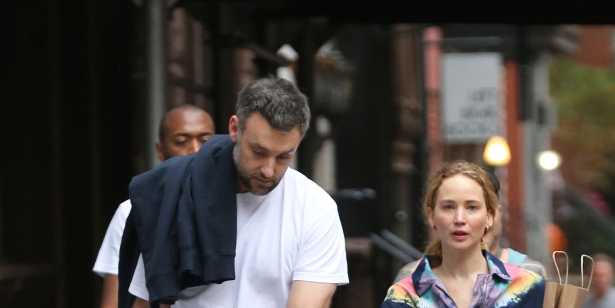 Jennifer Lawrence Went Makeup-Free in a Jumpsuit with Cooke Maroney and Son Cy