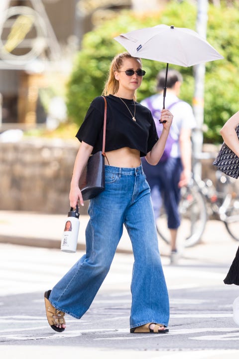 jennifer lawrence in new york city on july 31, 2022