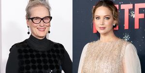jennifer lawrence and meryl streep almost fell out on the set of don't look up