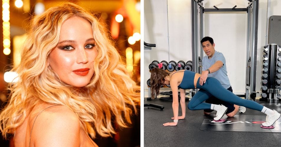 'Jennifer Lawrence's PT set me 2 weeks of workouts, and he's totally changed the way I exercise'