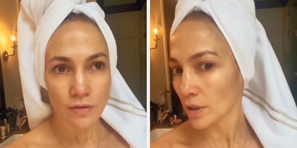 JLo goes totally makeup free in new video and reveals essential beauty step  she's been doing since her twenties
